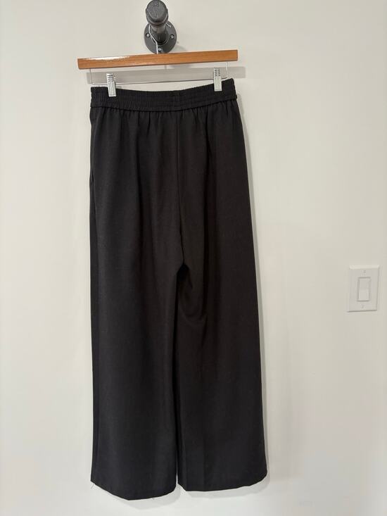Elle Grey Pants - Elle Grey Wide Leg Pants Dark Gray